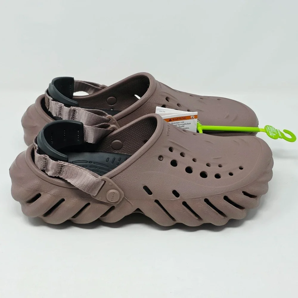 Crocs Echo Clog Brown Men's Size 8 / Women's Size 10 Slip On Sandal 207937-0LF